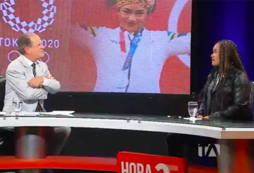 &iquest;Qu&eacute; tal eres para lavar platos?, pregunta conductor a medallista ol&iacute;mpica