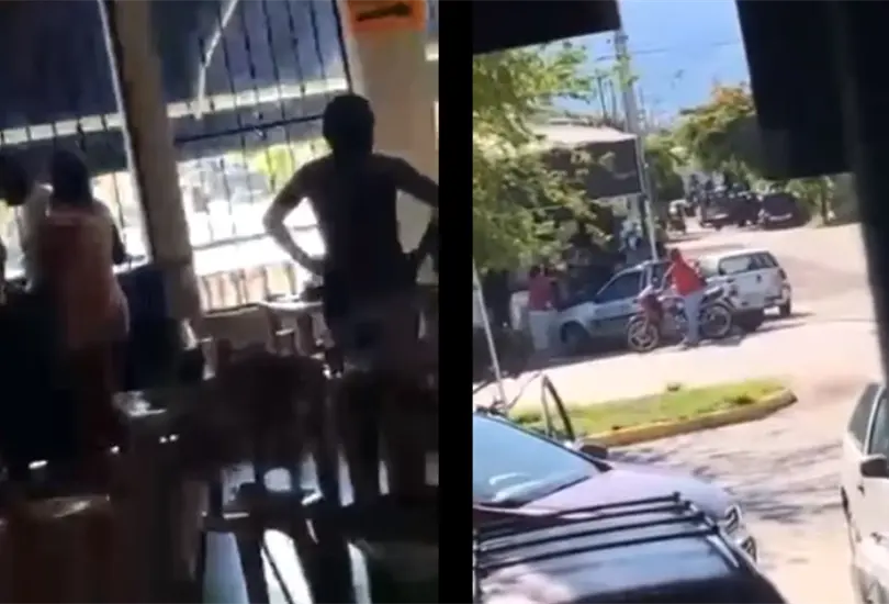 #VIDEO Balacera fuera de restaurante desata terror en Guerrero