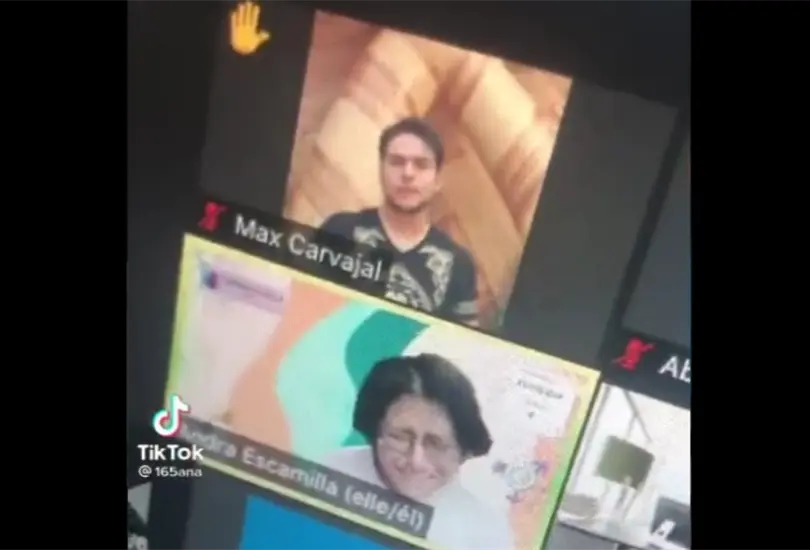 Estudiante llora porque no le dicen compa&ntilde;ere durante clase virtual 