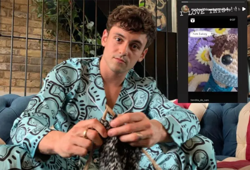 Tom Daley enloquece con mu&ntilde;eco tejido hecho por artesana mexicana 