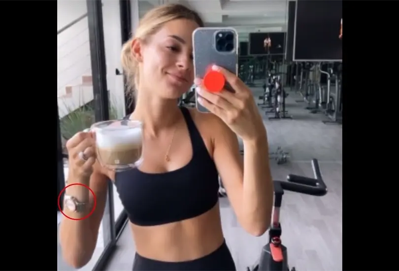 Mariana Rodr&iacute;guez usa un reloj valuado en m&aacute;s de un mill&oacute;n de pesos