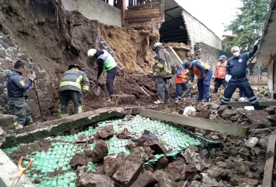 Un derrumbe en Xochimilco cae sobre albergue canino