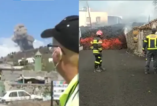 Erupciones en vivo y lava devorando casas, videos muestran el caos en La Palma Erupciones en vivo y lava devorando casas, videos muestran el caos en La Palma