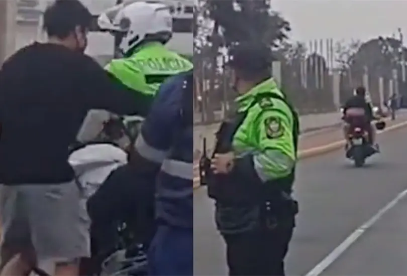 Polic&iacute;a se viste de h&eacute;roe y da avent&oacute;n a joven que estaba por perder su examen de admisi&oacute;n