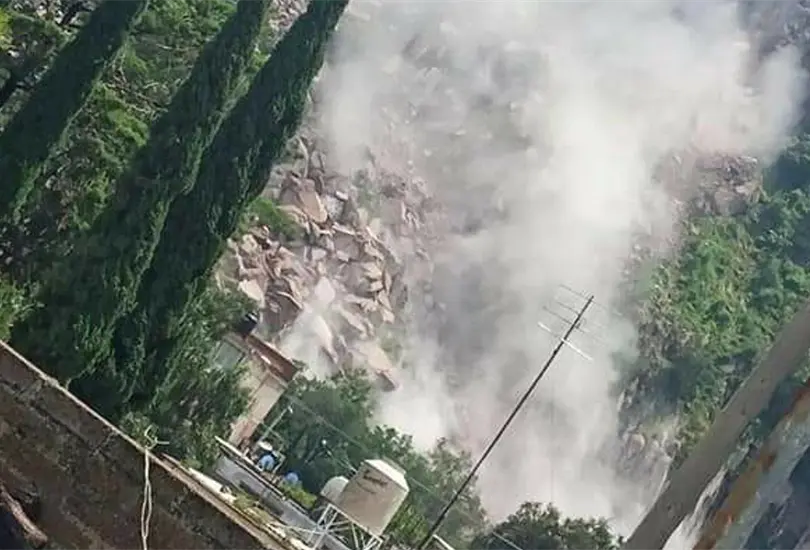 As&iacute; fue el momento exacto del deslave en el Cerro Gordo de Ecatepec 