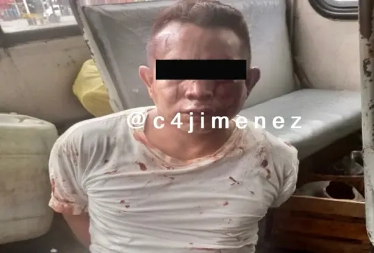 Pasajeros golpean y balean a ladrón con su propia pistola