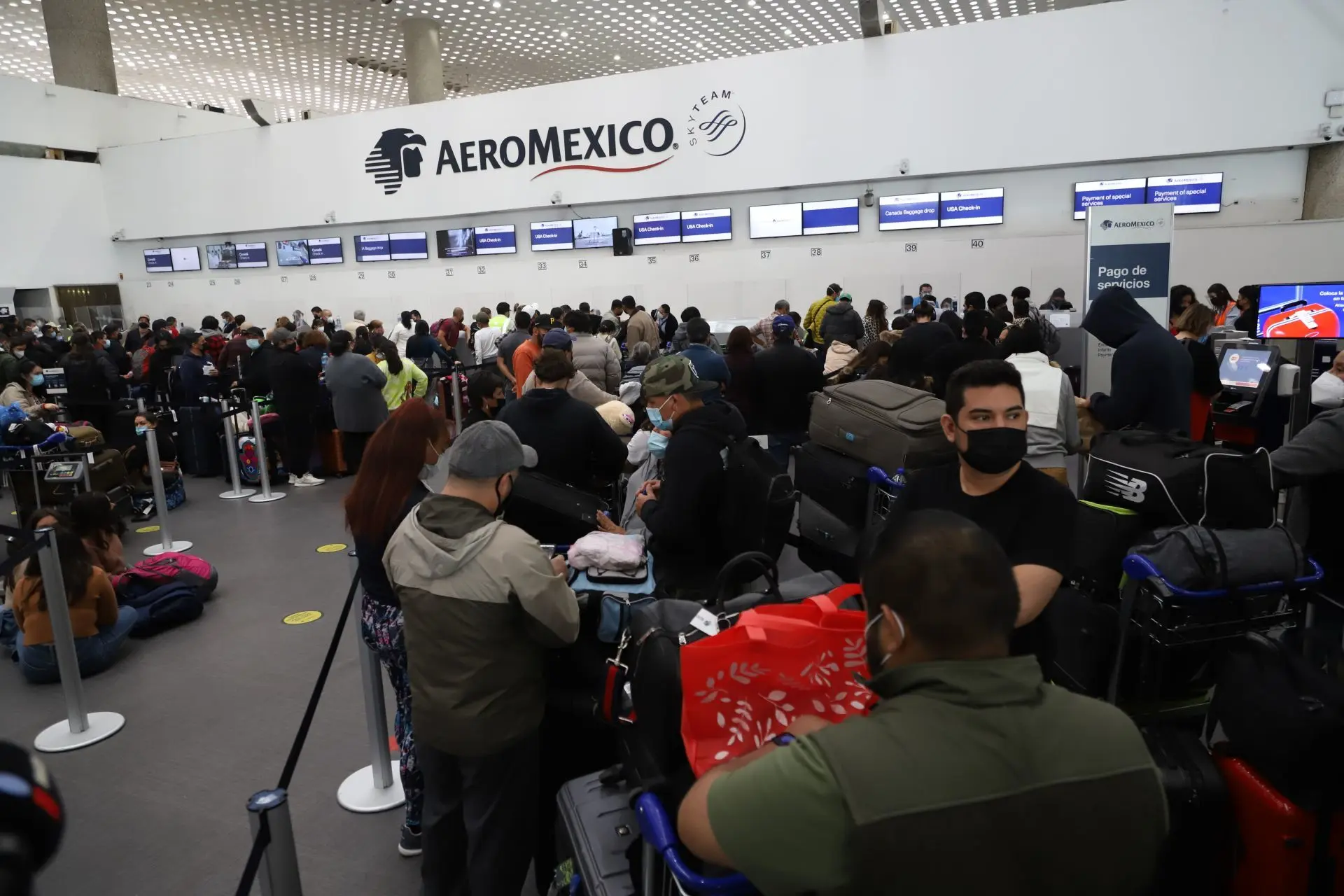 Aeroméxico cancela vuelos por COVID-19. Foto: Cuartoscuro