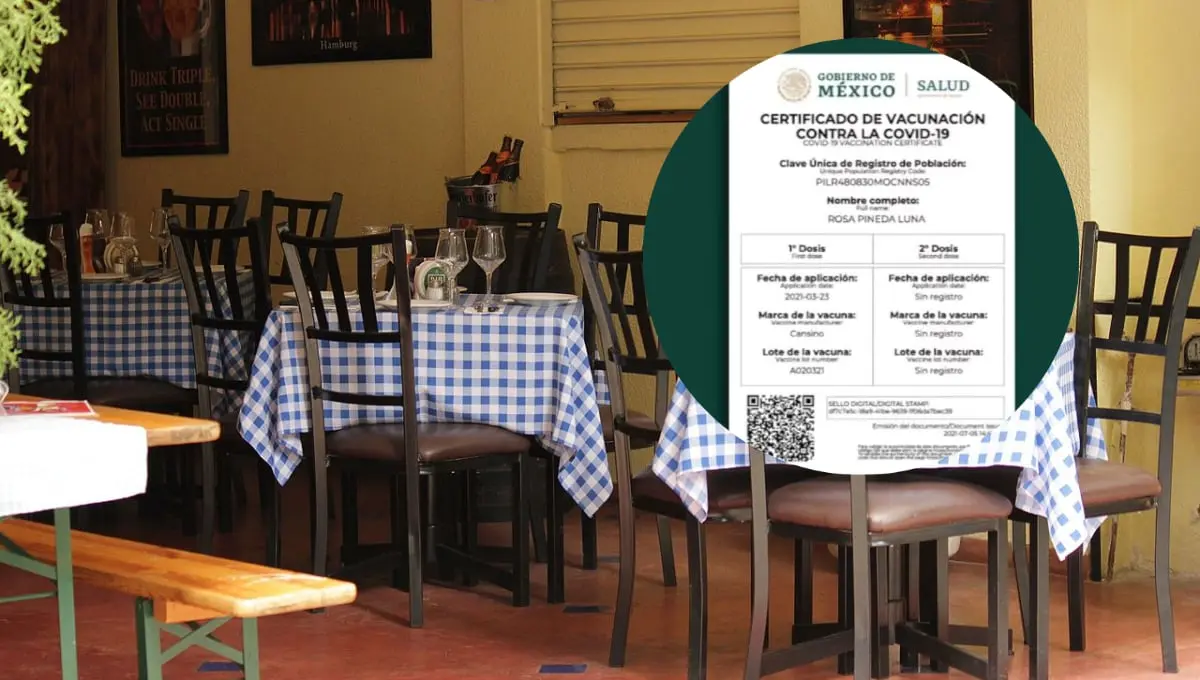 En estos estados de la República Mexicana piden certificado de vacunación para entrar a lugares públicos. Foto: especial.