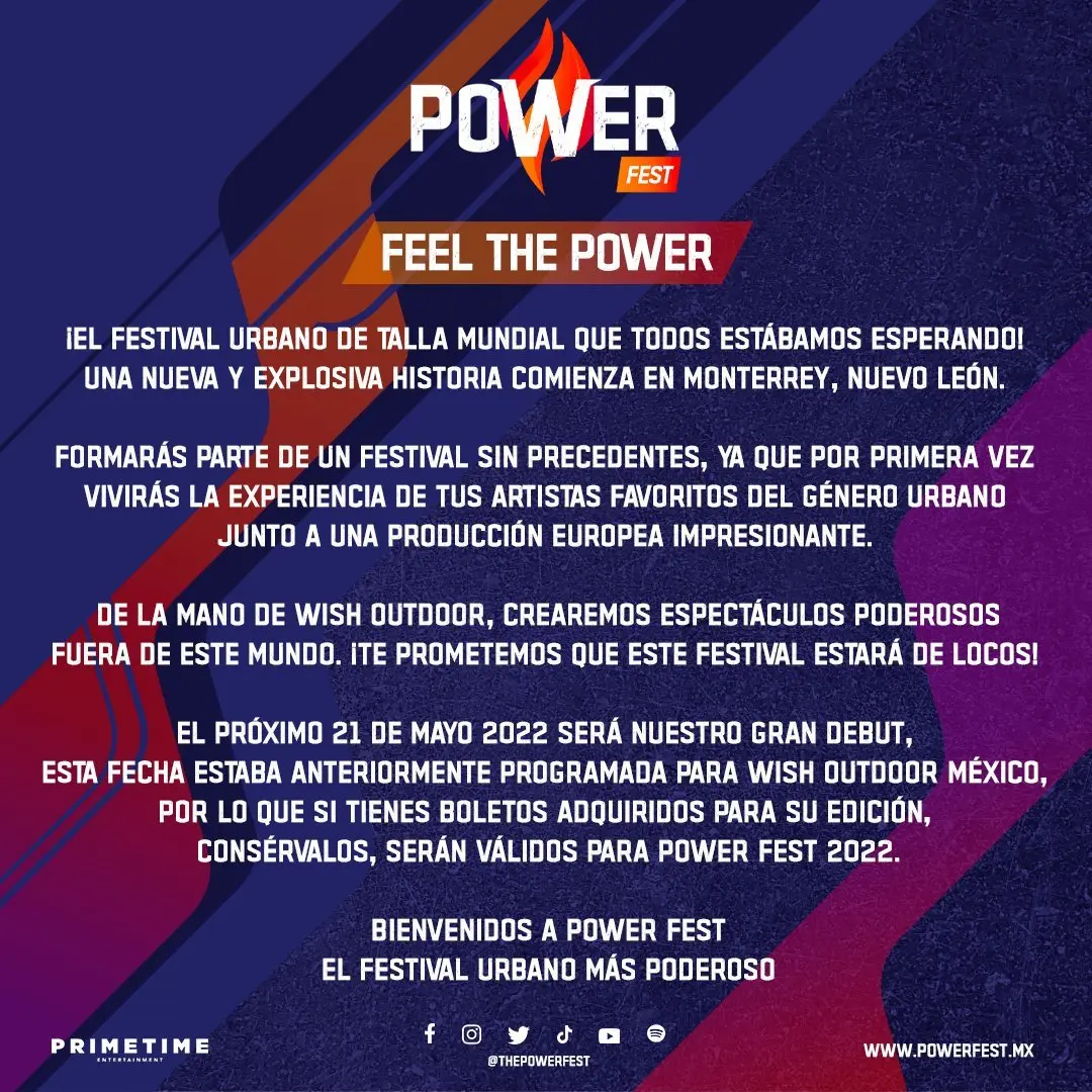 FOTO: Twitter @thepowerfestmx