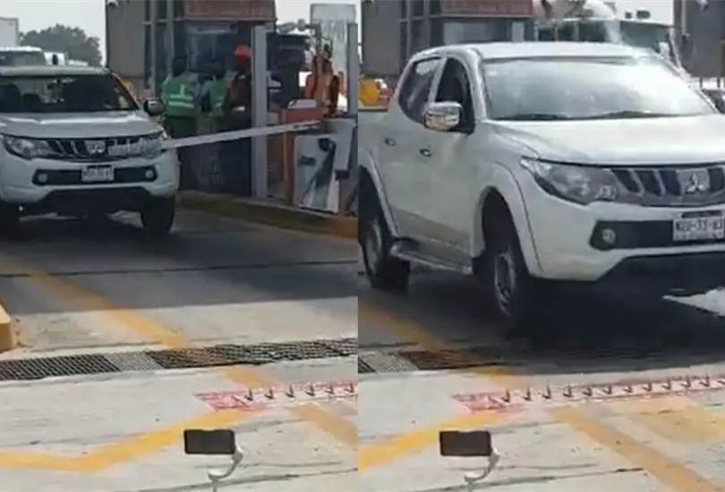 Habr&aacute; sistema de poncha llantas para quien no pague caseta en Circuito Exterior Mexiquense | VIDEO