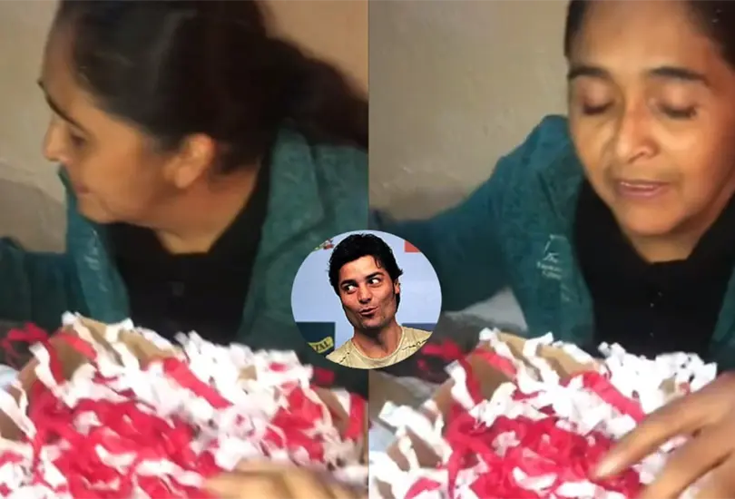 Le regala una cobija de Chayanne a su mamá y reacción se hace viral | VIDEO Le regala una cobija de Chayanne a su mamá y reacción se hace viral | VIDEO