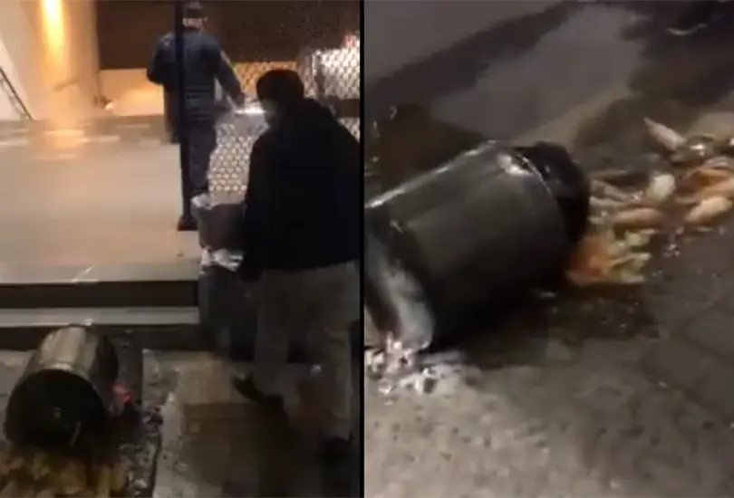 Polic&iacute;a retira a vendedor de tamales del Metro y olla termina en el suelo | VIDEO 