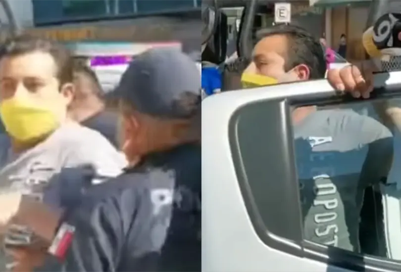 Detienen a primera persona por no usar cubrebocas en Ecatepec | VIDEO Detienen a primera persona por no usar cubrebocas en Ecatepec | VIDEO
