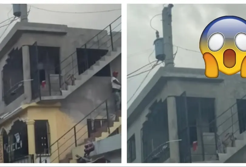 Usan un poste de luz como columna para construir una casa; video se hace viral 