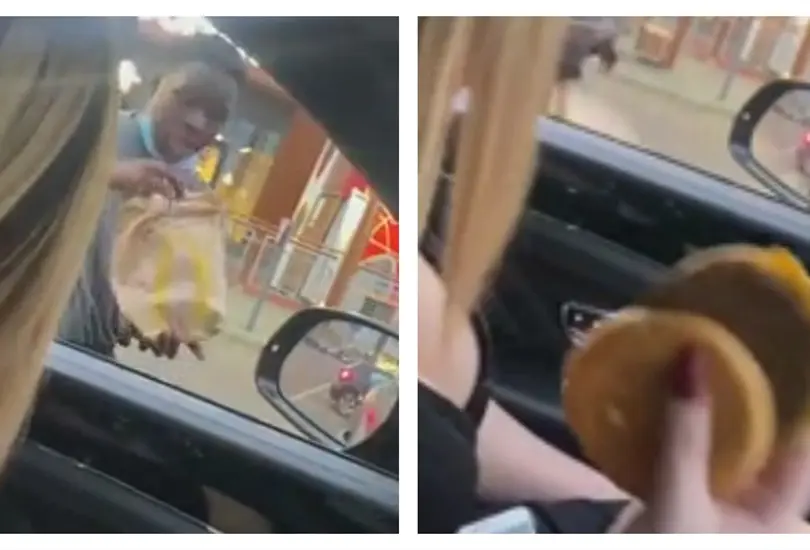 Empleado les avienta su hamburguesa a clientes que se quejaron por la tardanza