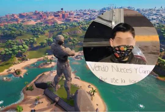 Ponen a ni&ntilde;o a vender dulces como castigo por usar la tarjeta de su pap&aacute; para comprar monedas en Fortnite | FOTO