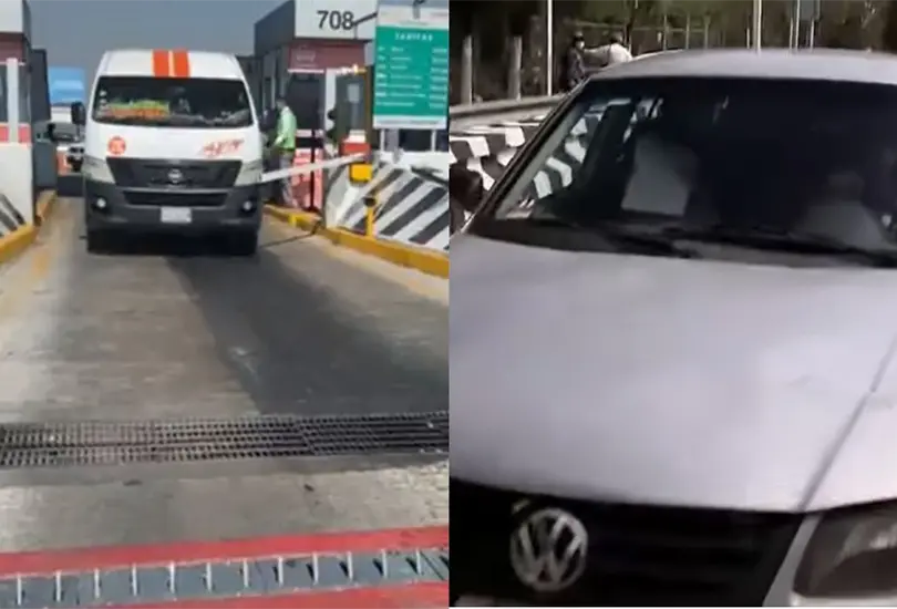 Conductores intentan evadir sistema de poncha llantas del Circuito Exterior Mexiquense | Video