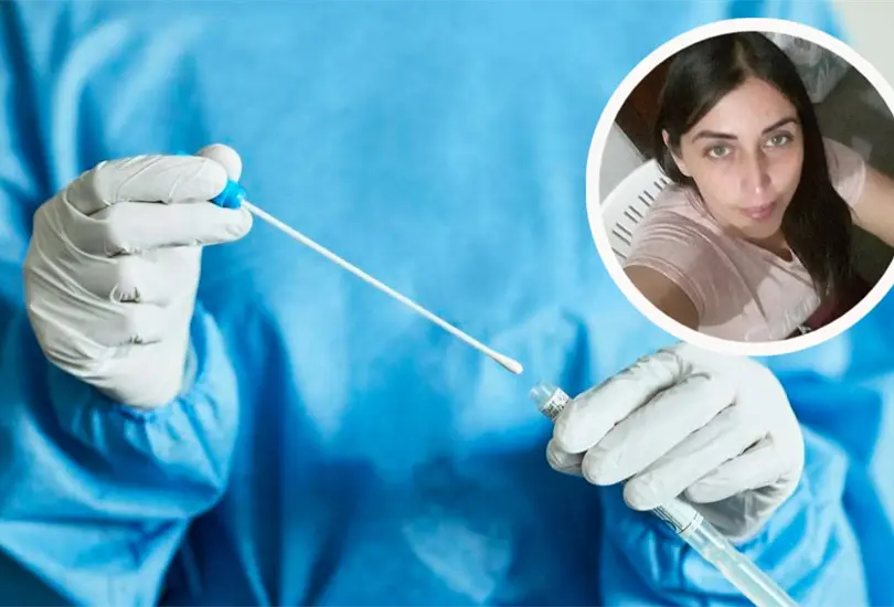 Mujer denuncia que perdió el cartílago de la nariz por una prueba PCR mal realizada Mujer denuncia que perdió el cartílago de la nariz por una prueba PCR mal realizada