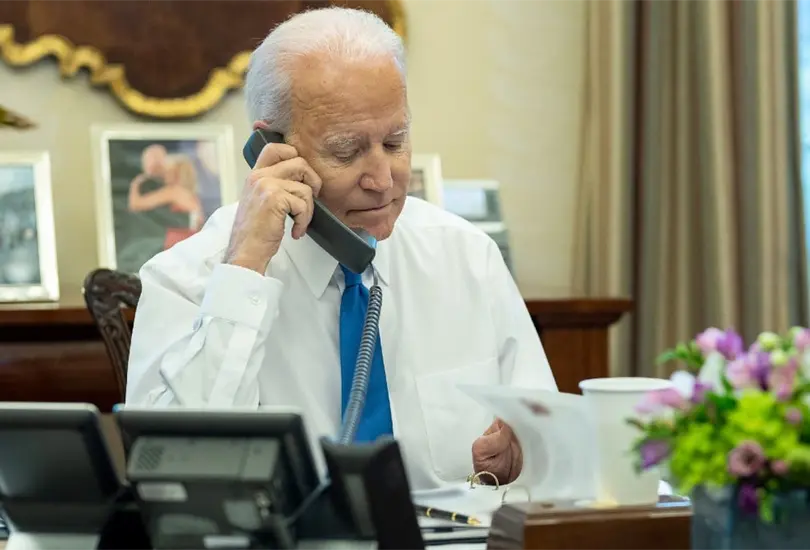 Desliz de Joe Biden: llama a un reportero est&uacute;pido hijo de pe&