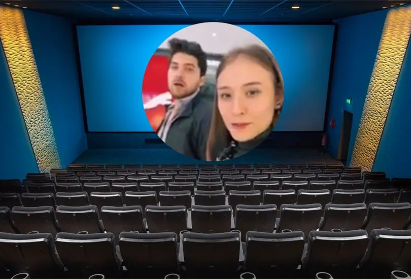 Pareja se duerme en el cine y quedan atrapados en plaza comercial | VIDEO 