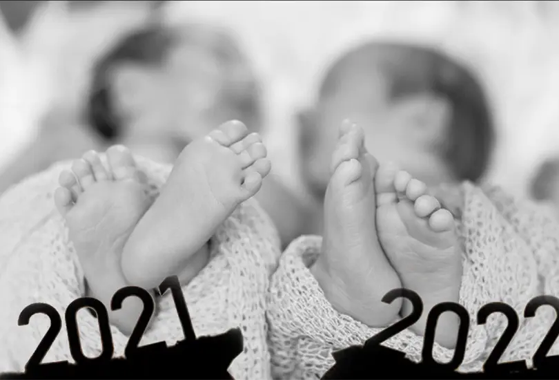 &iexcl;Incre&iacute;ble! Gemelos nacen en diferente a&ntilde;o, uno en 2021 y el otro en 2022