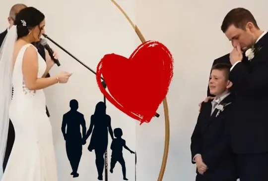 Prometo ser la mejor madrastra, dice novia a hijo de su esposo durante votos matrimoniales