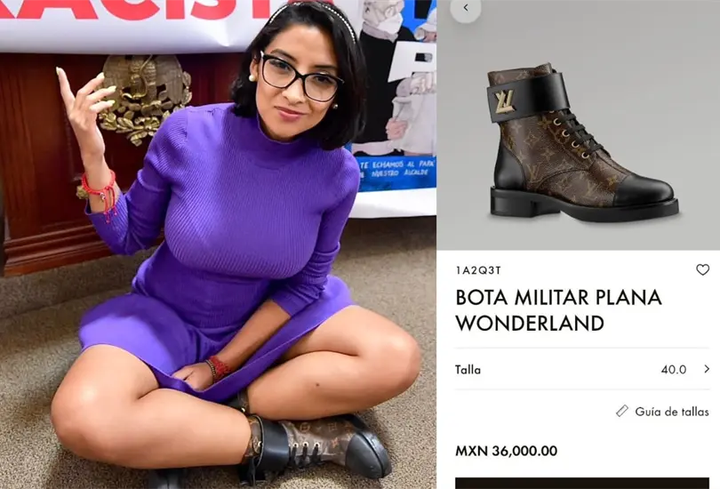 La diputada panista Ana Villagrán aseguró que se trata de botas hechizas que compró en La Lagunilla La diputada panista Ana Villagrán aseguró que se trata de botas hechizas que compró en La Lagunilla