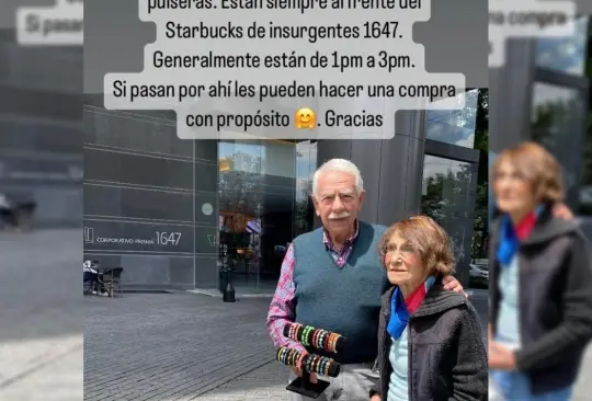 Una usuaria de Twitter compartió la historia de los abuelitos, quienes venden pulseras para sobrevivir