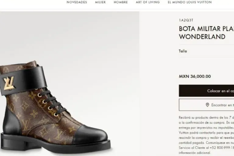 Botas de 36 mil pesos - Louis Vuitton