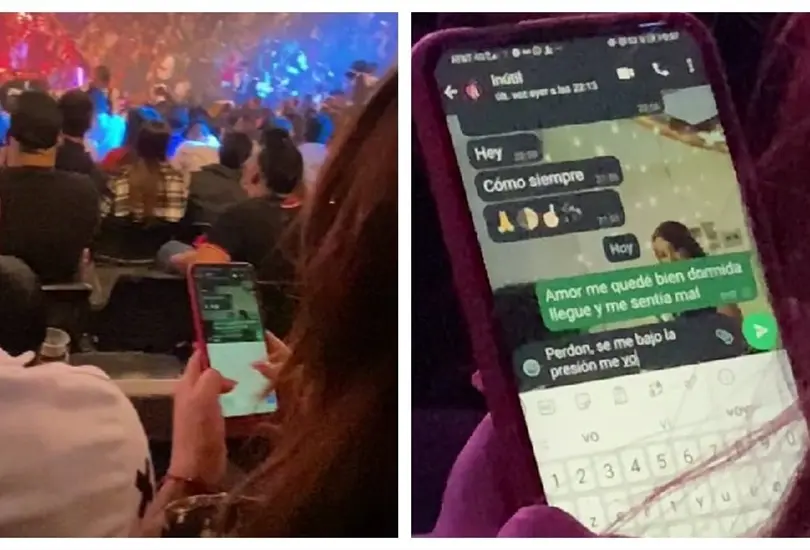Captan a mujer infiel en un concierto Captan a mujer infiel en un concierto