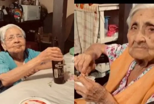 El momento en el que la abuelita regañó a su hija. El momento en el que la abuelita regañó a su hija.