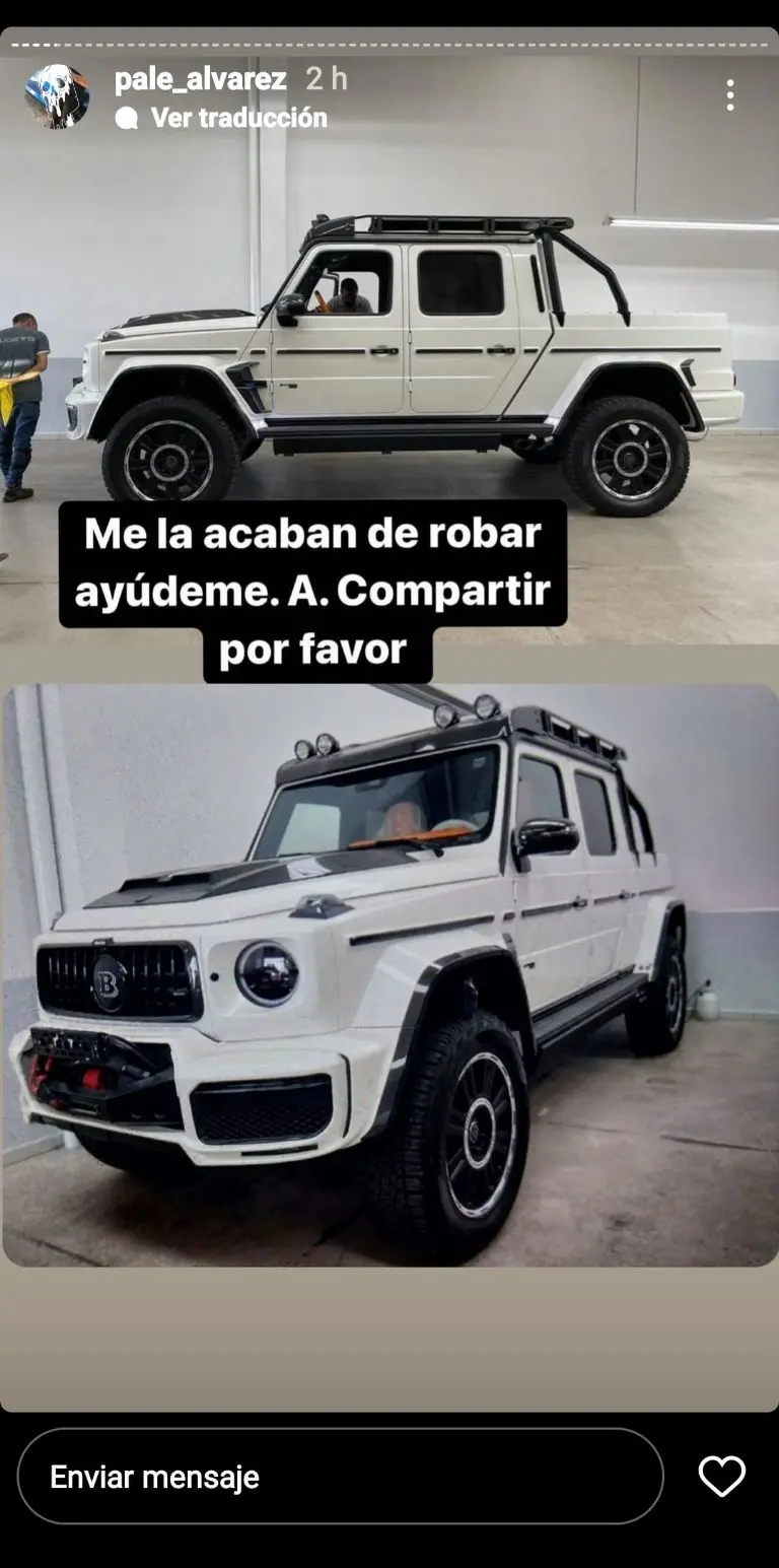 Roban camioneta del hermano de 'El Canelo' - Instagram