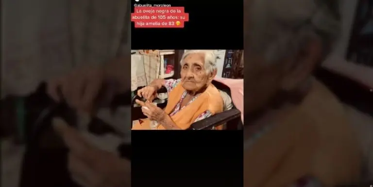 La abuelita contó que su hija gasta el dinero en cervezas. Foto: captura de pantalla.