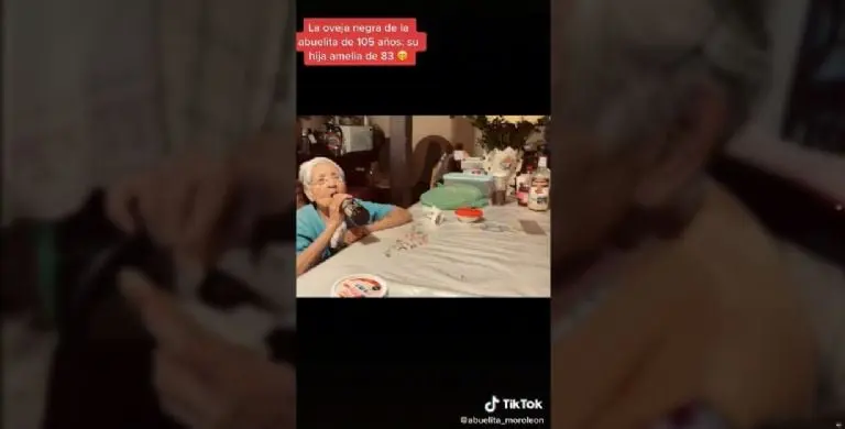 La mujer de 83 toma al menos dos cervezas al día. Foto: captura de pantalla.