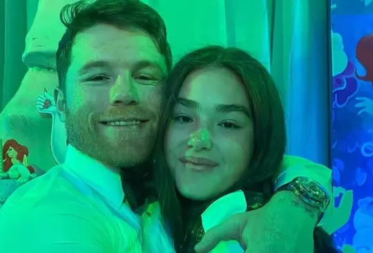 Saúl Álvarez con su hija, Emily Cinnamon. Saúl Álvarez con su hija, Emily Cinnamon.