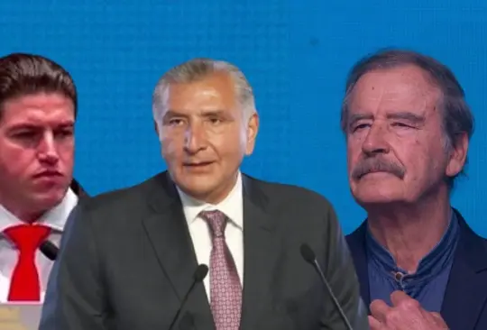 Samuel García, Adán Augusto López y Vicente Fox. 