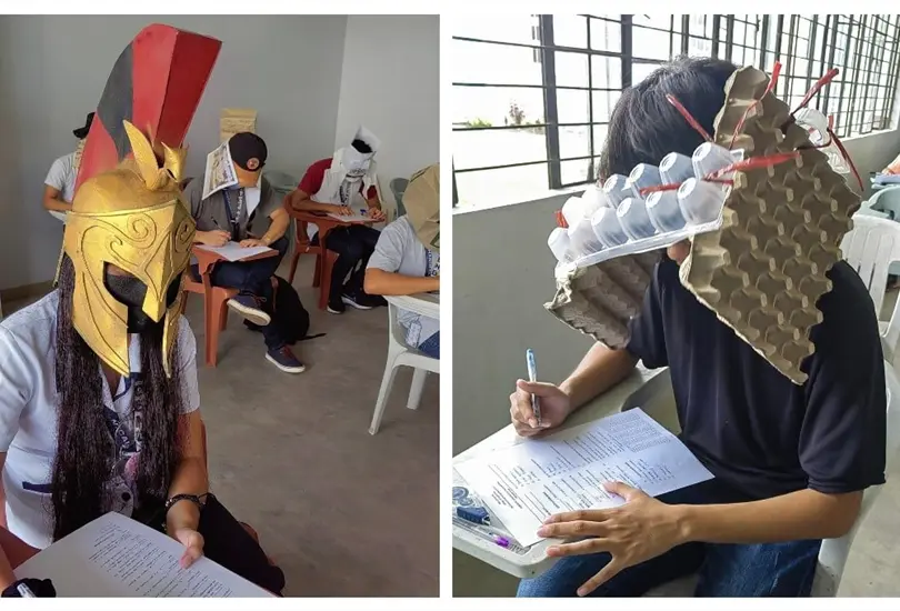 Cascos anti-trampas para examen