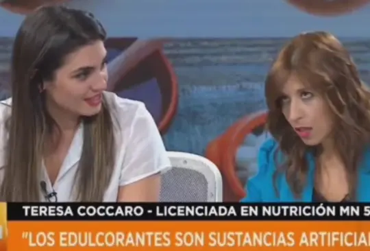Nutrióloga se desmaya en un noticiero
