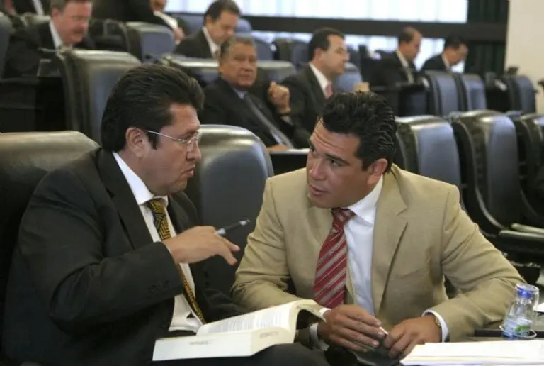 Ricardo Monreal con Alejandro Moreno. Foto: Cuartoscuro.