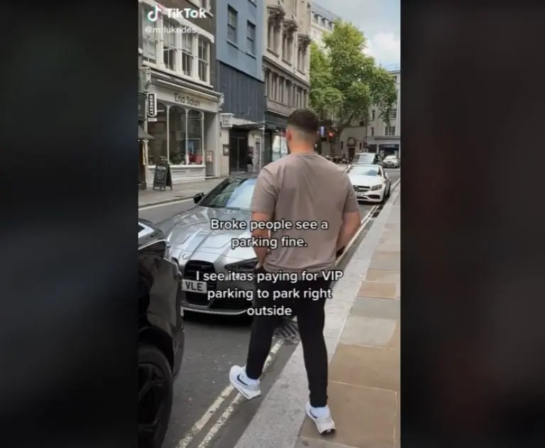 Tiktoker presume que se estaciona donde quiere (TikTok)
