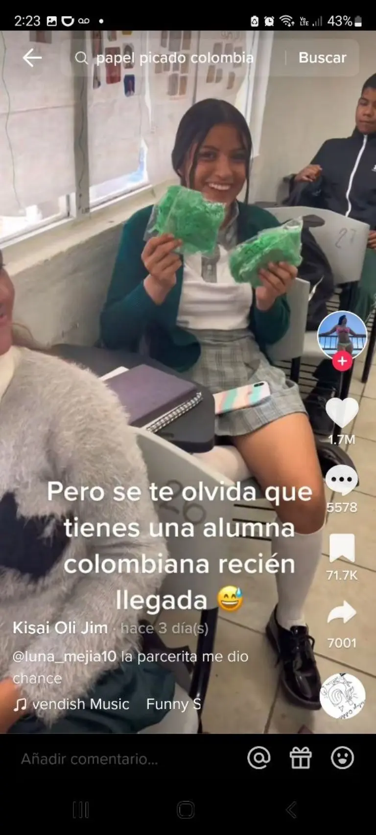 La alumna no entendió a qué se refería - Tomada de video