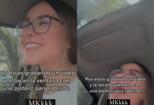 La joven logró ahuyentar a su asaltante Créditos: TikTok/ @camiosppp