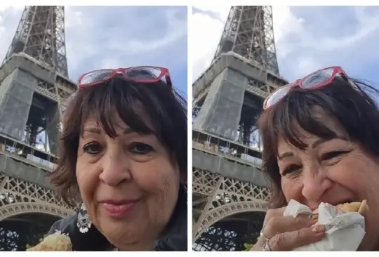 Señora cumple su sueño de conocer París Señora cumple su sueño de conocer París