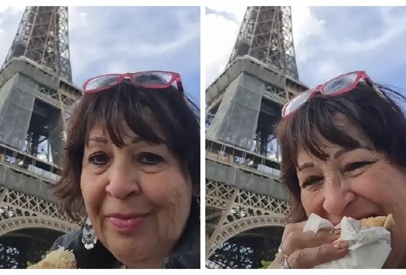 Señora cumple su sueño de conocer París Señora cumple su sueño de conocer París