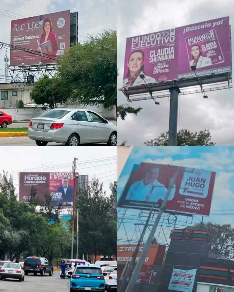 Los mensajes se ven en diferentes lugares de la entidad. Foto: especial.