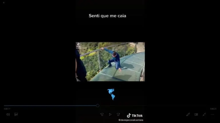 El tiktoker sufrió momentos de tensión - Tomada de video