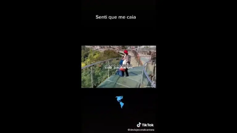 El Tiktoker entró en pánico - Tomada de video