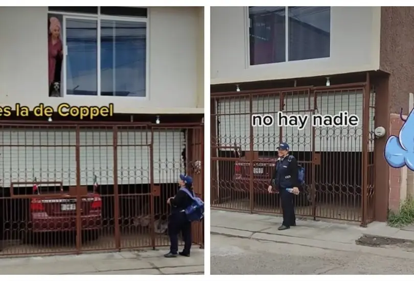 Hombre alerta a una vecina sobre cobradora de Coppel