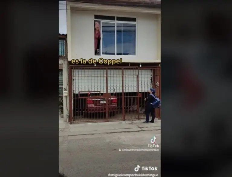 Hombre alerta a una vecina sobre cobradora de Coppel (TikTok)