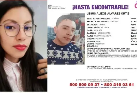 La pareja sentimental de la maestra de inglés Mónica Citlalli se encuentra desaparecido Créditos: Especial La pareja sentimental de la maestra de inglés Mónica Citlalli se encuentra desaparecido Créditos: Especial